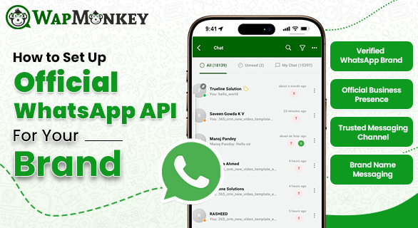 Official WhatsApp API setup for your brand
